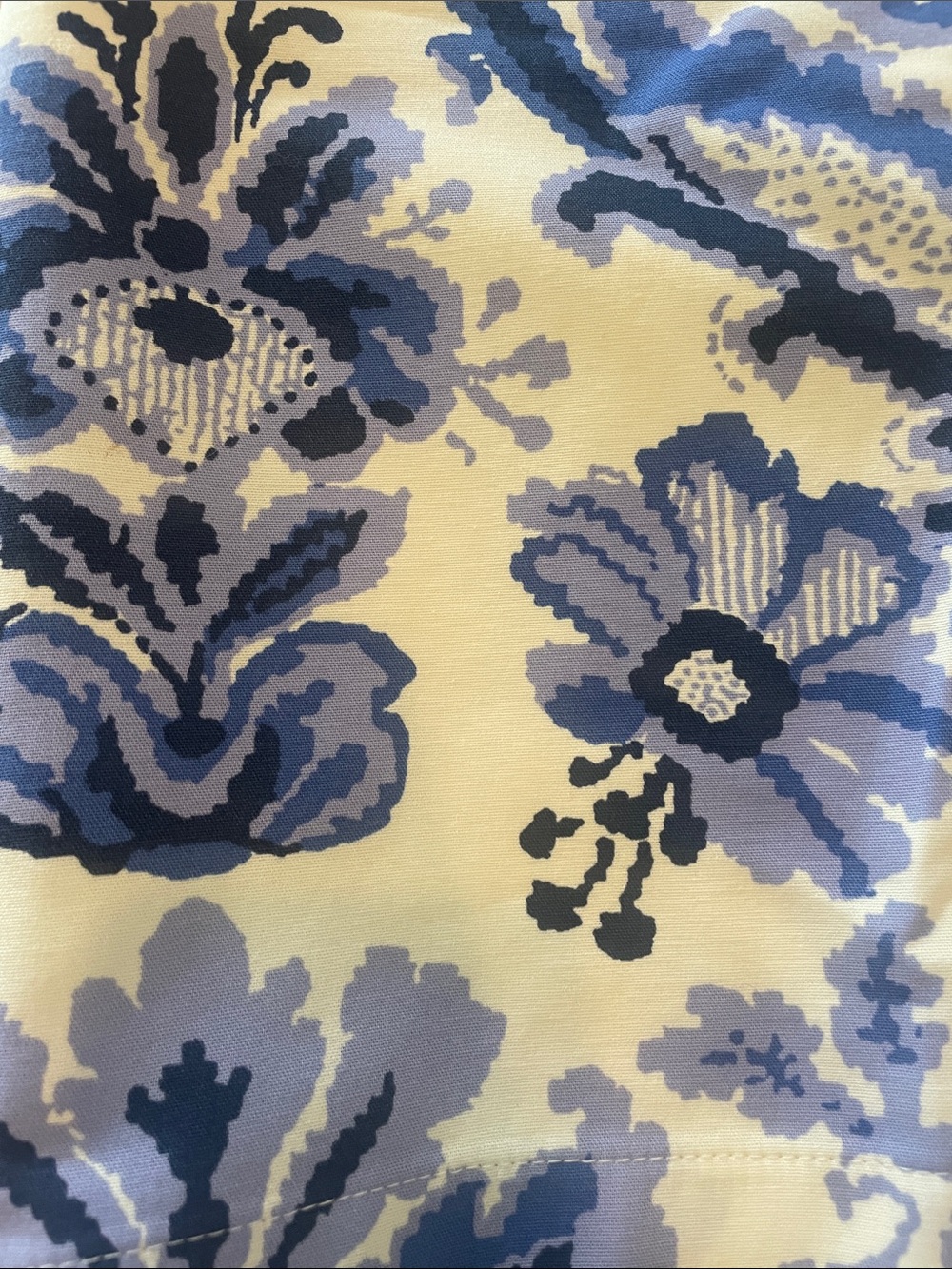 Merona Blue and White Floral Jacquard Pencil Skirt - Picture 2 of 6